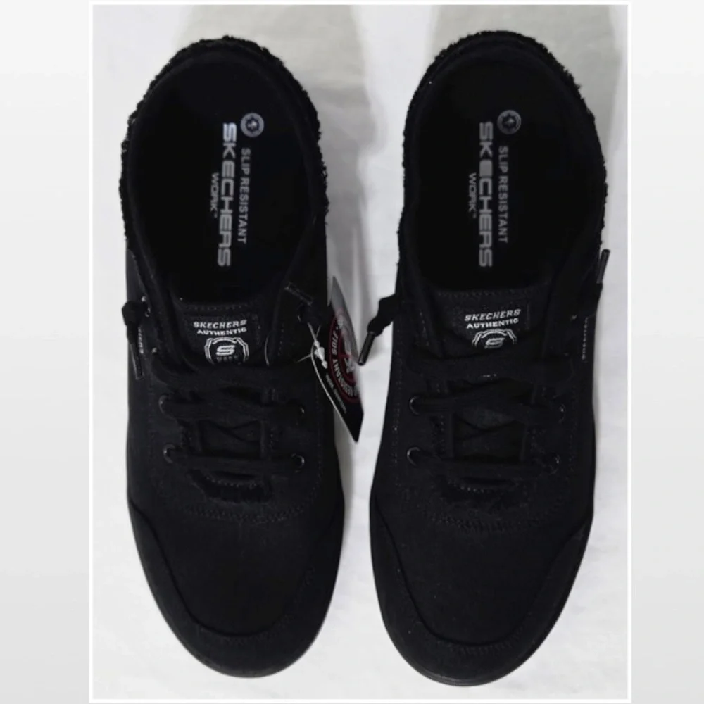 New Sketchers Shoes Work Womens Size 11 Black B Cute SR Slip Resistant NWT - Picture 7 of 16
